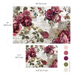 DOUBLE DELIGHT DECOUPAGE FIBER PAPER SET – CRIMSON ELEGANCE